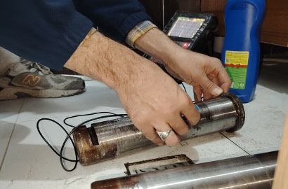نمایش عیب داخلی در تست التراسونیک